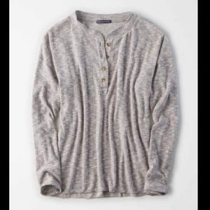 Thermal button up long sleeve